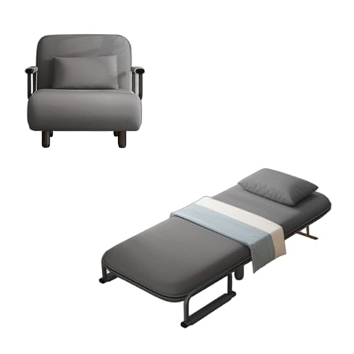 Sofá cama convertible con respaldo ajustable, cama plegable y silla de salón para uso en interiores, perfecto para apartamentos y espacios de oficina