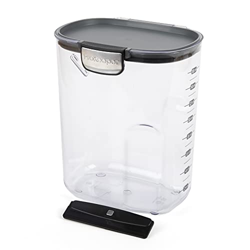 Image of ProKeeper+ by Progressive International Clear Plastic Airtight Food Baker's Kitchen Storage Organization Container Canister Set with Magnetic Accessories (Flour 4-Quart)