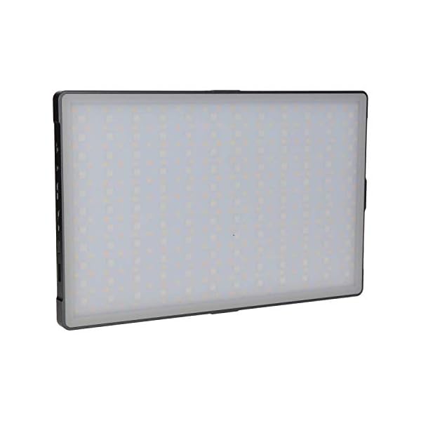 Rollei Lumis Slim LED L RGB LED-Dauerlicht, Videoleuchte mit 396 LED´s,3200K-5600K,24 W, 21 Effekte,360 Farbnuancen und…