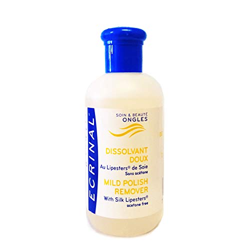 Ecrinal Mild Polish Remover with Silk Lipesters - 4.2oz (125ml)
