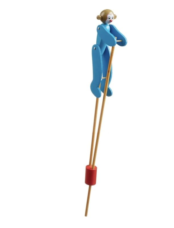 Wooden Marionette Pull-String Toy – Interactive Climbing Monkey Puppet with Sliding Mechanism | Hand-Controlled Action Figure for Party Favors, Gifts & Collectibles (Multicolor)-image-35