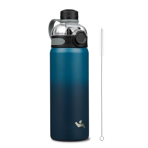 Image of Konokyo 24 oz Insulated Stainless Steel Water Bottle with Straw Lid