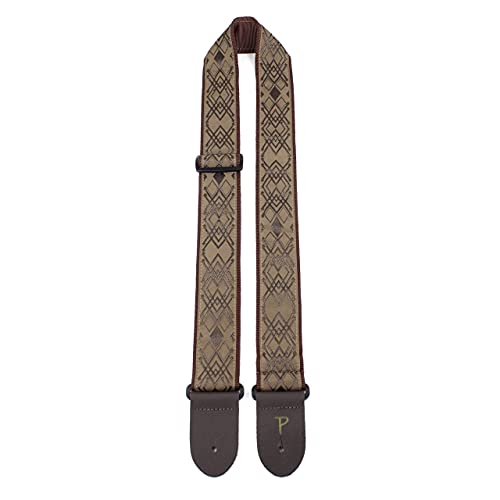 Perri’s Leathers Ltd. – Sangle de Guitare – Nylon – Jacquard – Brun – Losanges – Ajustable – Pour Guitares Acoustiques… - Les Beatles, Paul McCartney, John Lennon, RIngo Starr, George Harrison Perri's Leathers Ltd. - Sangle de Guitare - Nylon - Jacquard - Brun - Losanges - Ajustable - Pour Guitares Acoustiques… – Image 3