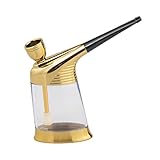 Portable Hookah, Mini Hookah with Durable Filter, Portable Thickened Design Gold Modern Hookah, Mini...