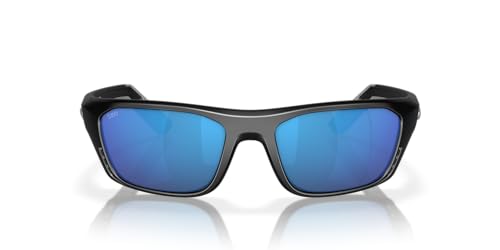 Costa Del Mar Whitetip Pro Sunglasses, Matte Black/Blue Mirrored 580G, 57 mm