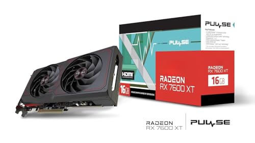 Image of Pulse AMD Radeon RX 7600 XT Gaming OC 16GB GDDR6 Graphics Card, Dual HDMI, Dual DisplayPort, PCIe 4.0 x16, RDNA 3 Architecture, High Performance Gaming GPU