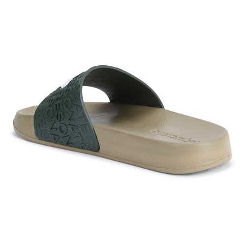 Image of Aqualite NEO-266 Men Slide Slippers with Comfotable Sole Slip-On Flat Flip Flops, Sliders, Chappal & Comfort Insole Slipper for Men