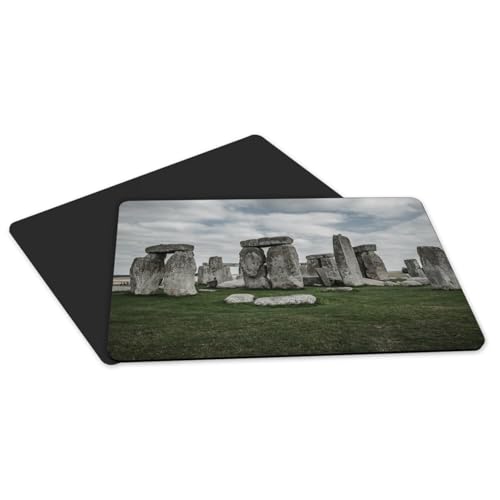 Set de table antidérapant caoutchouc noir motif Stonehenge pour protéger votre table - 5