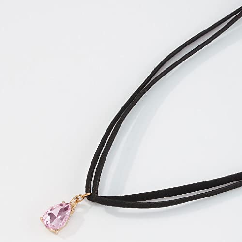 Collier ras du cou qui ne s'emmêle pas double couche chaîne de clavicule