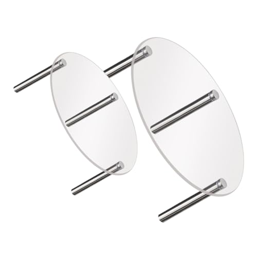 Mikinona 2 Pcs Acrylic Cake Stand Metal Cupcake Tower Acrylic Cake Display Holder Acrylic Transparent Cake Dessert Display Stand