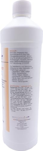 Medilusept Vet Desinfektion und Geruchsbeseitigung, Desinfektionsmittel gegen Giardien, Viren, Pilze, Parastiten und Bakterien, alkoholfreies Hygiene-Spray für Hautiere, 1000 ml