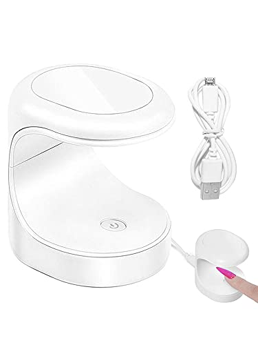 Gcroet Lampe à ongles Mini UV LED, petit sèche-cloux portables GEL à doigt à doigt vernis à ongles, lampe à cuiller à ongles, machine à manucure...