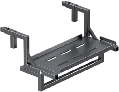 CokBlu シンプルステンレスバルコニー吊り下げ花架 室内植木鉢スタンド兼用 屋外使用可 省スペース設計 頑丈耐久性花棚