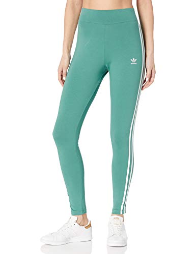adidas Originals Women's 3 Stripes Tights, Future Hydro F10/White, M