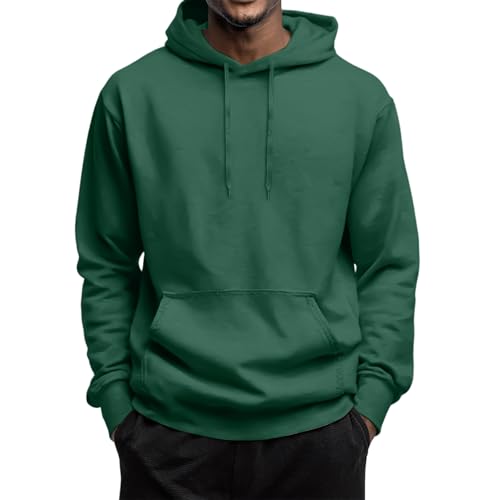 Big and Tall Hoodies for Men Oversized Sweatshirt Lightweight Streetwear Plain Hooded Fleece Pullover with Kanga Pocket