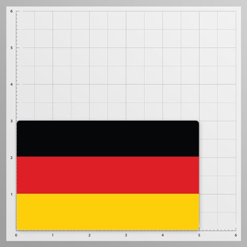 Image of World Country Flag Decal Stickers - Two Pack - for Cars Windows Bumpers Laptops Tablets Tumblers Cups Walls (Germany)