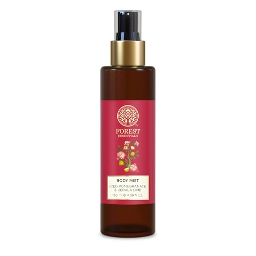 Image of Forest Essentials Fragrant Body Mist Iced Pomegranate & Kerala | Aloe Vera juice infused Perfume Spray to keep Skin Scented & Hydrated Through the Day