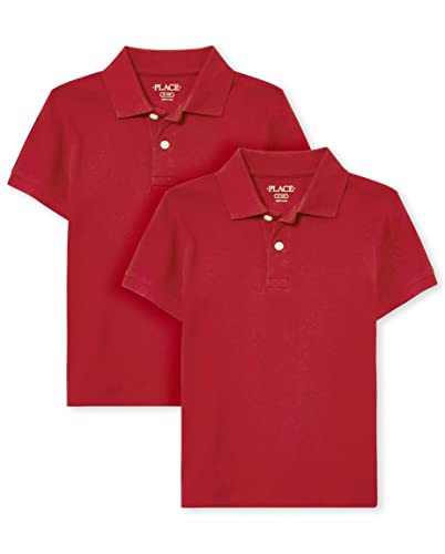Image of The Children's Place Boys' Short Sleeve Pique Polo, 2 Pack