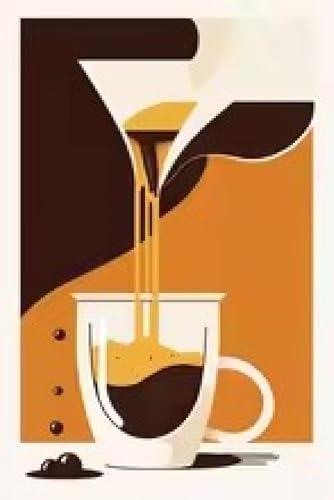 Toile expresso de salon 21x30 cm pour décoration moderne de café - 2