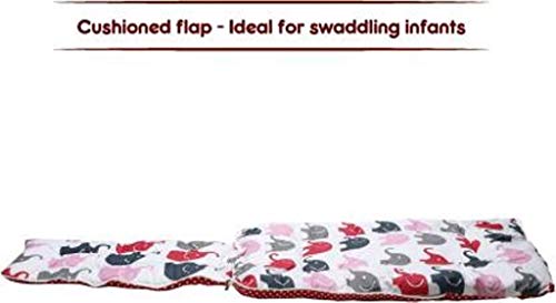 Image of by Urban Space 100% Cotton Baby Sleeping Bag, Reversible Bag, 3 in 1 Usage Baby Cotton Bed Cum Sleeping Bag, Carry Bag, Baby Wrapper Size - 68 x 50 x 15 cm, 0-12 Months