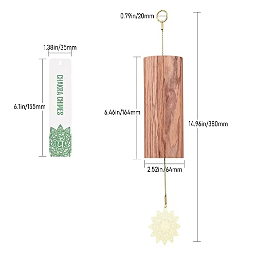 Mowind MW071GR Chakra Chimes Natural Bamboo Wind Chimes Meditation Chord Windchime Wind Bell thumb #2