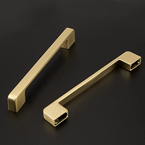 LONTAN 30 Pack Brushed Gold Handles 160mm Gold Kitchen Handles Cupboard Kitchen Cabinet Door Square Drawer Zinc Alloy Wardrobe - Image 3