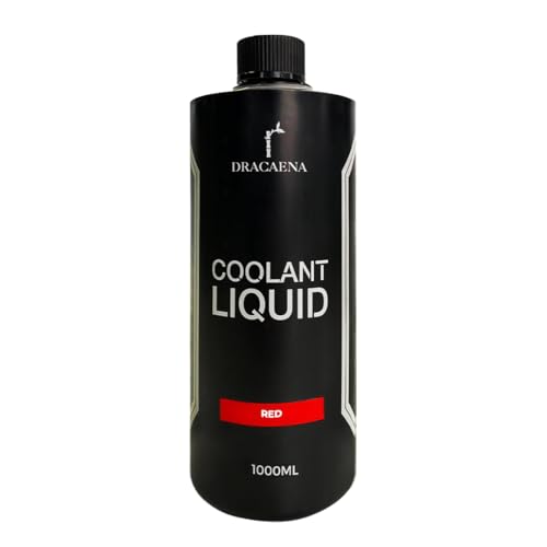 Dracaena.io 33.8oz/ 1000ml PC Cooling Fluid, Colored Liquid, New Formula Premixed Solution for Computer Cooling Systems (Red)