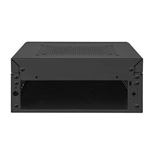 Gabinete Mini-ITX SilverStone ML10B, diseño modular y ultracompacto, color negro, material aluminio miniatura 3