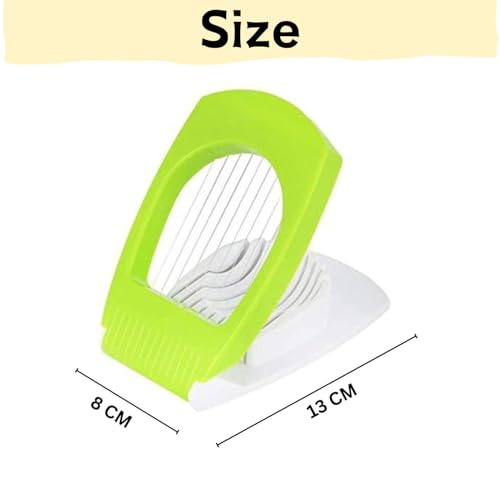 Image of Puno Egg Cutter, Egg Slicer, Boiled Eggs Cutter, Stainless Steel Cutting Wires, Multi Purpose Slicer | Egg Cutter for Hard Boiled Eggs | Egg Cutter Slicer | Egg Cutter Topper