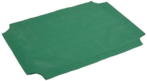 AmazonBasics Elevated Cooling Pet Bed Replacement Cover, Small, Green