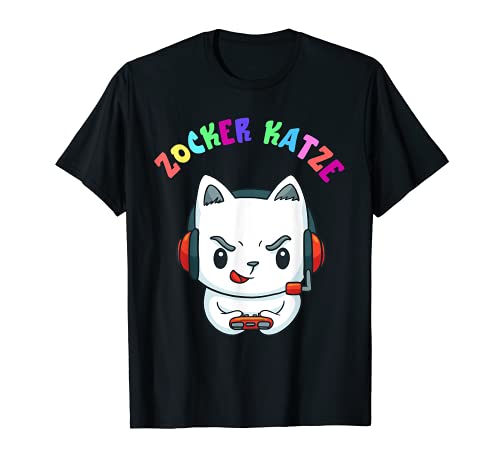 Gamer Cat Consoles Gamer Video Game Gamer Online Gaming T-Shirt