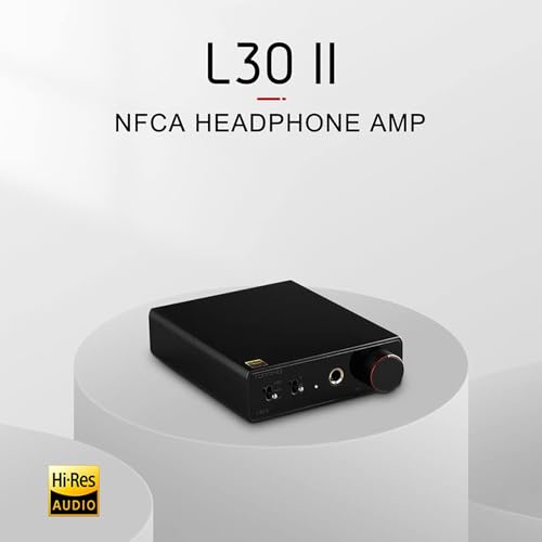 Image of Topping L30II NFCA Headphone Amplifier, RCA to 6.35mm Headphone Amplifier, RCA Pre Output Preamplifier, Hi-Res Audio 3500mWx3500mW Earphone Amplifiers with 3 Gains Settings (Black)