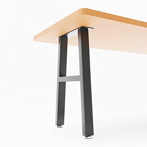 Metal Table Legs 28”Height 17.7”Wide Heavy Duty Desk Legs DIY Furniture Legs for Dining Table,Coffee Table,Office Desk