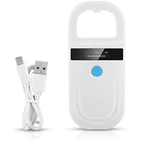 HERCHR Pet Microchip Reader with OLED Display Cover