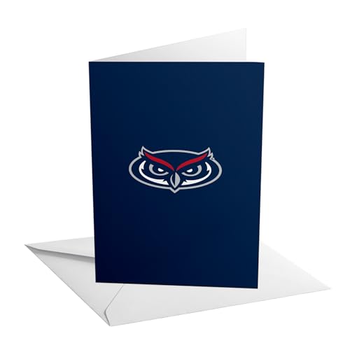 Desert Cactus Florida Atlantic University 5x7 Inch Greeting Card FAU Owls Single Folded Cardstock with Envelope Party Celebration Officially Licensed (5x7 Card A - Blank)