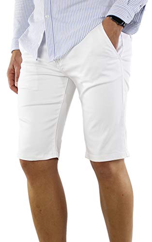 Bermuda Jeans Uomo Pantaloncini Denim Slim Fit