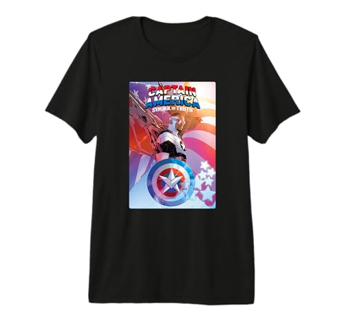T-shirt Captain America Symbol of Truth #1 durable au motif anti-fissure