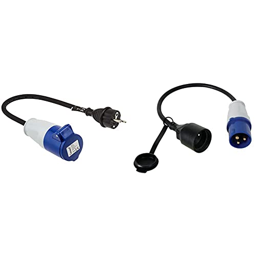 Adaptateur Perel ECEEC CEE Schuko câble 40 cm eceea2