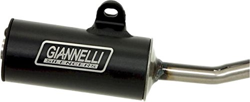 GIANNELLI SILENZIATORE PIAGGIO VESPA PK 50 IN ALLUMINIO ANODIZZATO NERO OMOLOGATO DGM