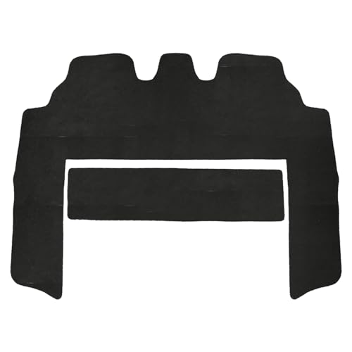 カー用品のエイチエス 【新型 ステップワゴン RP6 RP7 RP8】 セカンドラグマット DX黒 2列目 フロアマット レール隠し用マット