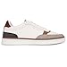 Nautica Men's Hoyt Casual Lace-Up Shoe,Classic Tennis Low Top Loafer, Fashion Sneaker-White Grey Tan Size-9