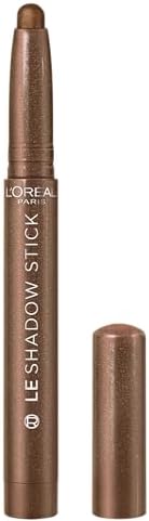 L'Oreal Paris Makeup Le Shadow Stick Eyeshadow, Blendable, Smudge-Resistant, Cream Eyeshadow, Brown Abyss, 0.05 Oz