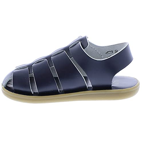Footmates Captain Waterproof Leather Strap-Closure Fisherman Sandals Boys And Girls Water Shoes With Slip-Resistant Outsoles, Navy - 6 Toddler (1-4 Years) #TOP1