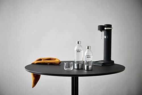 Foto von Aarke Geschenkset | Carbonator 3 Wassersprudler, Mattschwarz, mit PET-Flasche (800ml) + Kleine PET-Flasche (450ml) + 2 x Aromatropfen