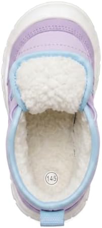 Toddler Girl Winter Boots Baby Snow Booties Infant First Walking Shoes - 3