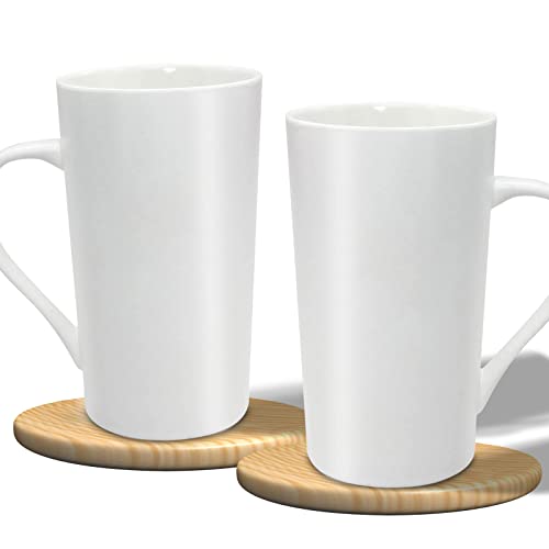 Yinuowei 20Oz Ceramic Coffee Mugs Large Latte Mugs Modern White Drinking Cups With Handles Set Of 4 Perfect For Tea, Coffee, Cocoa #TOP4