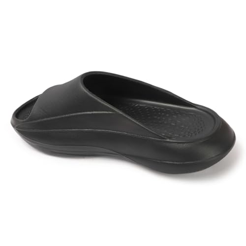 Image of AROOM Men's Classic Ultra Soft Sliders /Slippers with Cushion FootBed for Adult | Comfortable & Light Weight | Stylish & | Waterproof & Everyday Flip Flops for Gents /Boys