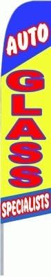 AUTO GLASS SPECIALISTS X-Large Swooper Feather Flag