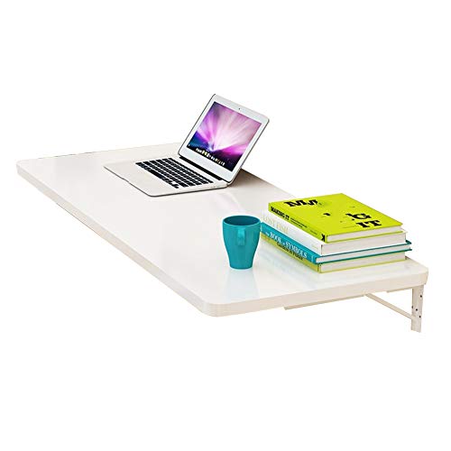 Preisvergleich Produktbild PENGFEI Wandklapptisch Schreibtische Faltbarer Wandtisch Klappbar Multifunktion Küchenarbeitsplatte Esstisch Einfacher Schreibtisch, 3 Farben 8 Größen (Farbe : Weiß, größe : 70x50CM)