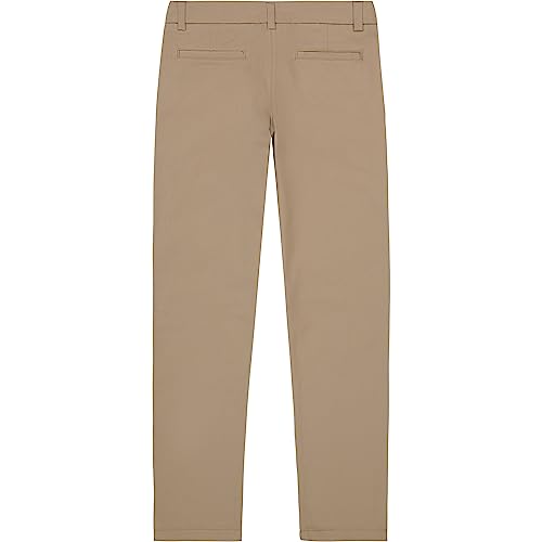 Image of Nautica Girls' School Uniform Twill Skinny Pants, Comfortable Stretch Material, Wrinkle & Fade Resistant